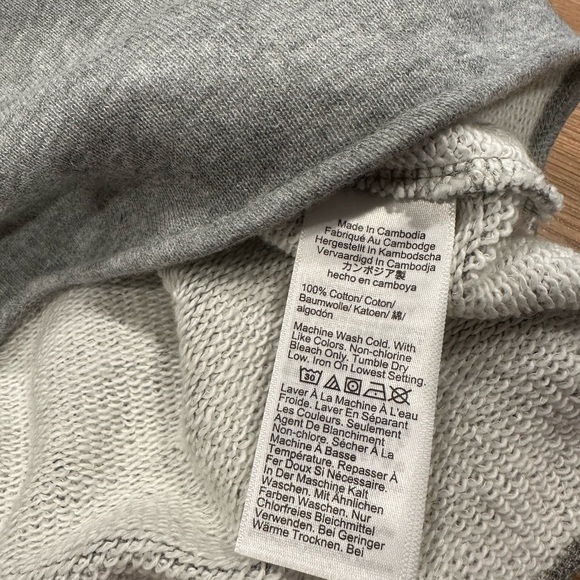 J. Crew Womens Turtleneck Lightweight Sweatshirt in Heather Gray - Picture 4 of 9